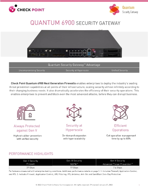 Check Point 28600HS Maestro Security Gateway Datasheet
