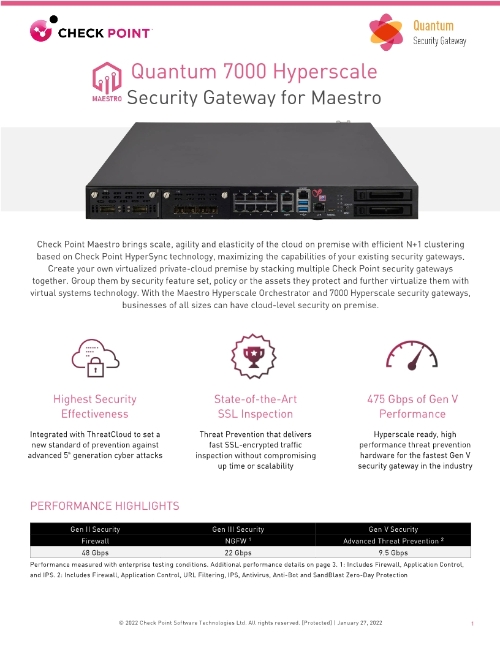 Check Point 16600HS Maestro Security Gateway