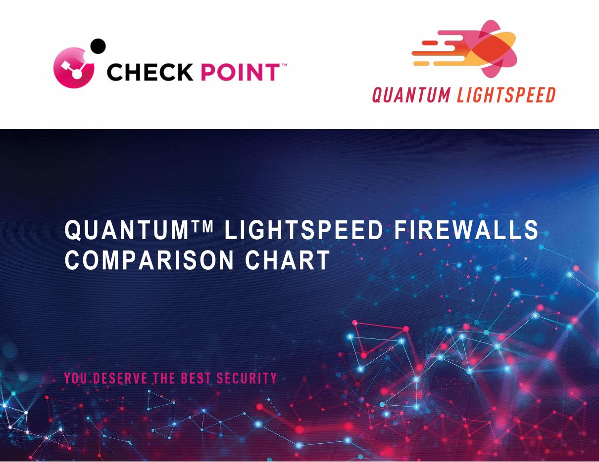 Check Point Quantum Lightspeed Comparison Chart
