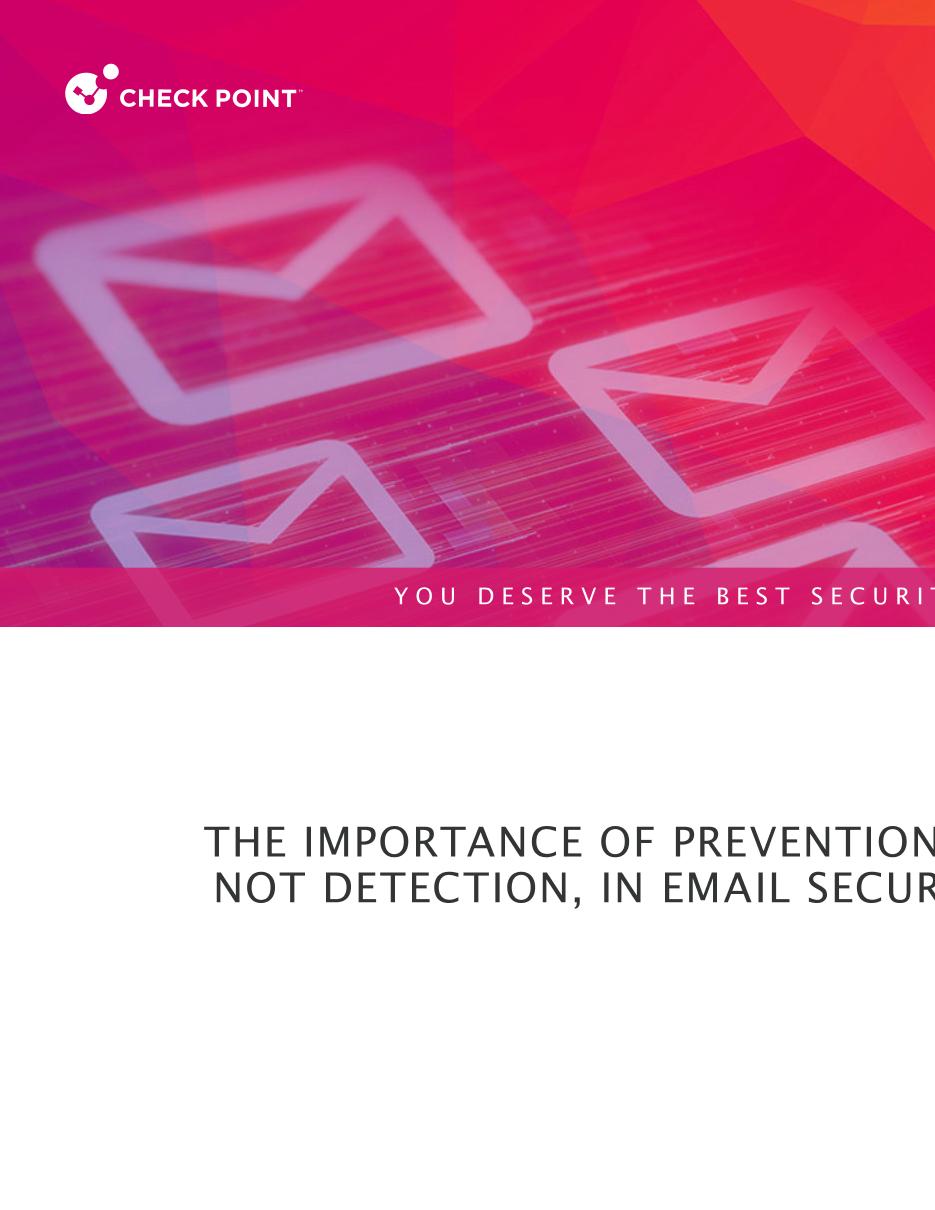 The Importance of Prevention Not Detection in Email Security