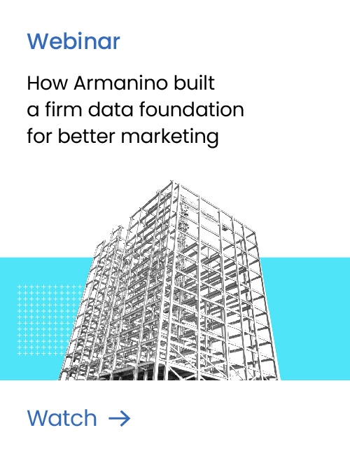 How Armanino built a firm data foundation for better marketing